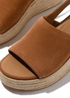 FitFlop - PLATFFORMS Espadrille Suede Wedge Back-Strap
