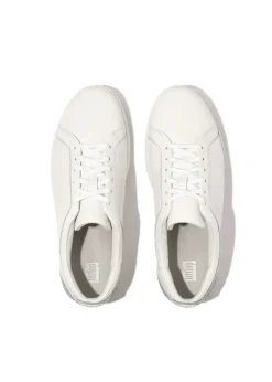 FitFlop - Rally Crystal-Backtab Leather Sneakers