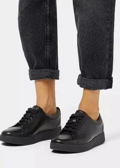 FitFlop - Rally Leather Court Sneakers - SALE