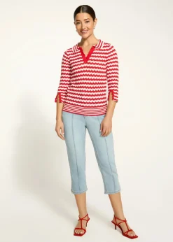 French Dressing Jeans - 3/4 Sleeve Polo Sweater - SALE