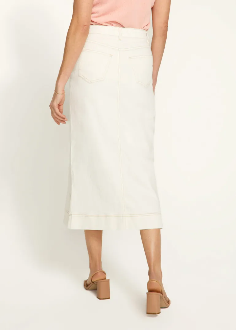 French Dressing Jeans - Column Midi Skirt - SALE