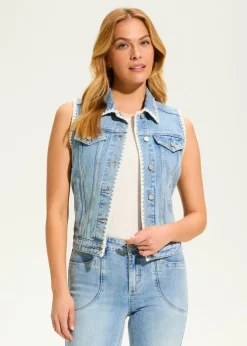 French Dressing Jeans - Crochet Stitch Vest - SALE