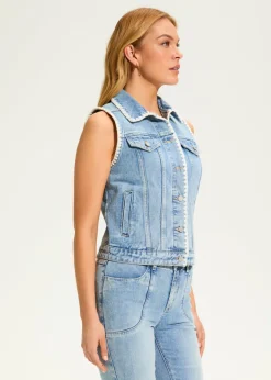 French Dressing Jeans - Crochet Stitch Vest - SALE
