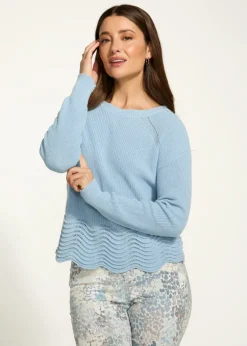 French Dressing Jeans - Scallop Hem Sweater - SALE