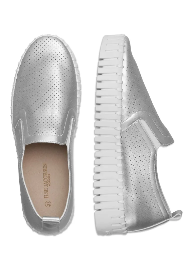 Ilse Jacobsen - Tulip Perforated Platform Loafer - SALE