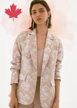 Joseph Ribkoff - Brocade Floral Print Blazer