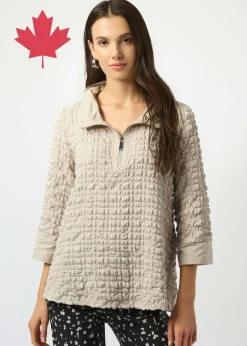 Joseph Ribkoff - Bubble Jacquard A-Line Top