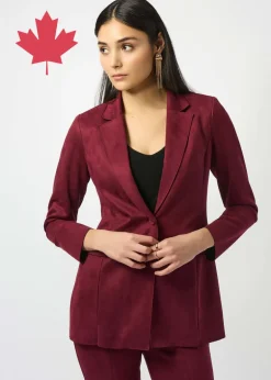 Joseph Ribkoff - Scuba Suede Straight Blazer