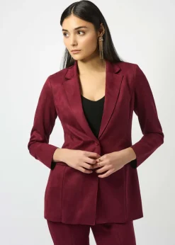 Joseph Ribkoff - Scuba Suede Straight Blazer