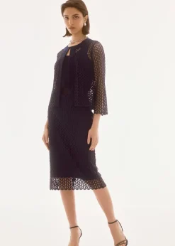 Joseph Ribkoff - Signature Guipure Lace Pencil Skirt