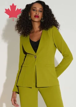 Joseph Ribkoff - Signature Scuba Crepe Collarless Blazer