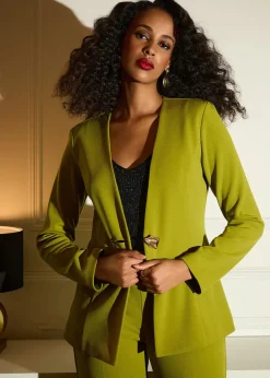 Joseph Ribkoff - Signature Scuba Crepe Collarless Blazer