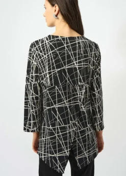 Joseph Ribkoff - Silky Knit Fit And Flare Printed Tunic