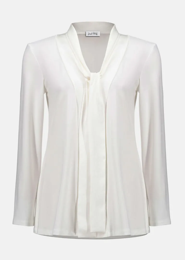 Joseph Ribkoff - Silky Knit And Satin Straight Tunic