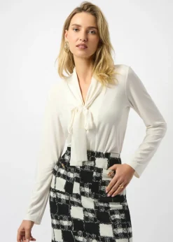 Joseph Ribkoff - Silky Knit And Satin Straight Tunic