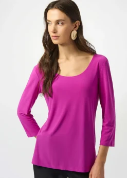 Joseph Ribkoff - Silky Knit Scoop Neck Fit & Flare Top