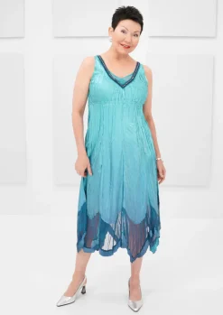Komarov - Ombre Two-piece Dress and Jacket Set