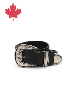 Landes - Cowboy Silver Buckle Belt
