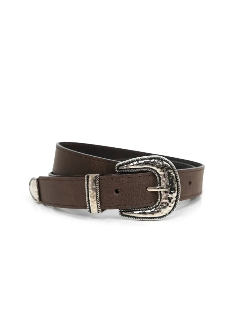 Landes - Cowboy Silver Buckle Belt