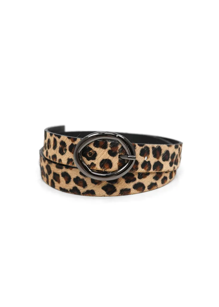 Landes - Leopard Leather Belt