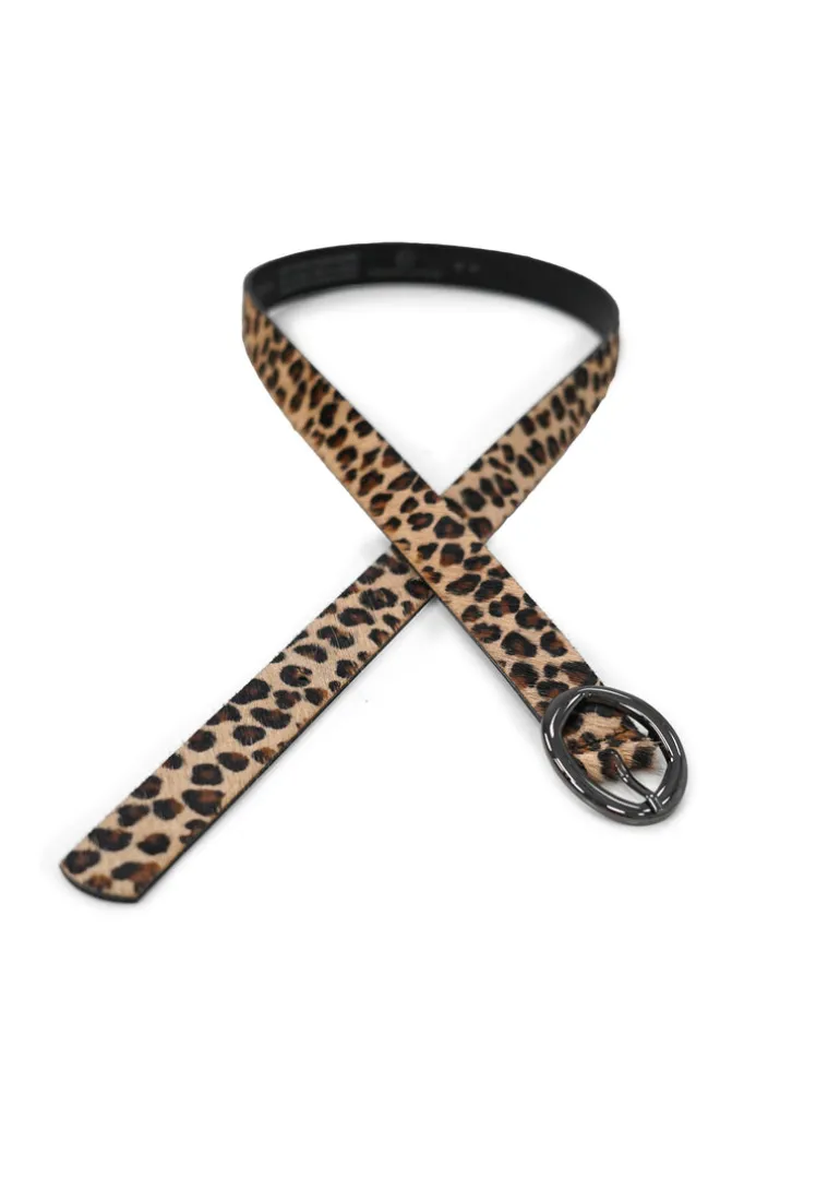 Landes - Leopard Leather Belt