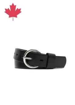 Landes - Round Buckle Leather Belt
