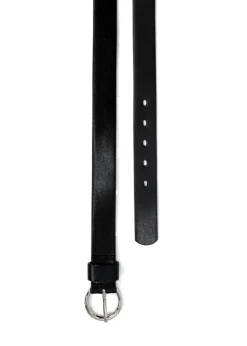 Landes - Round Buckle Leather Belt