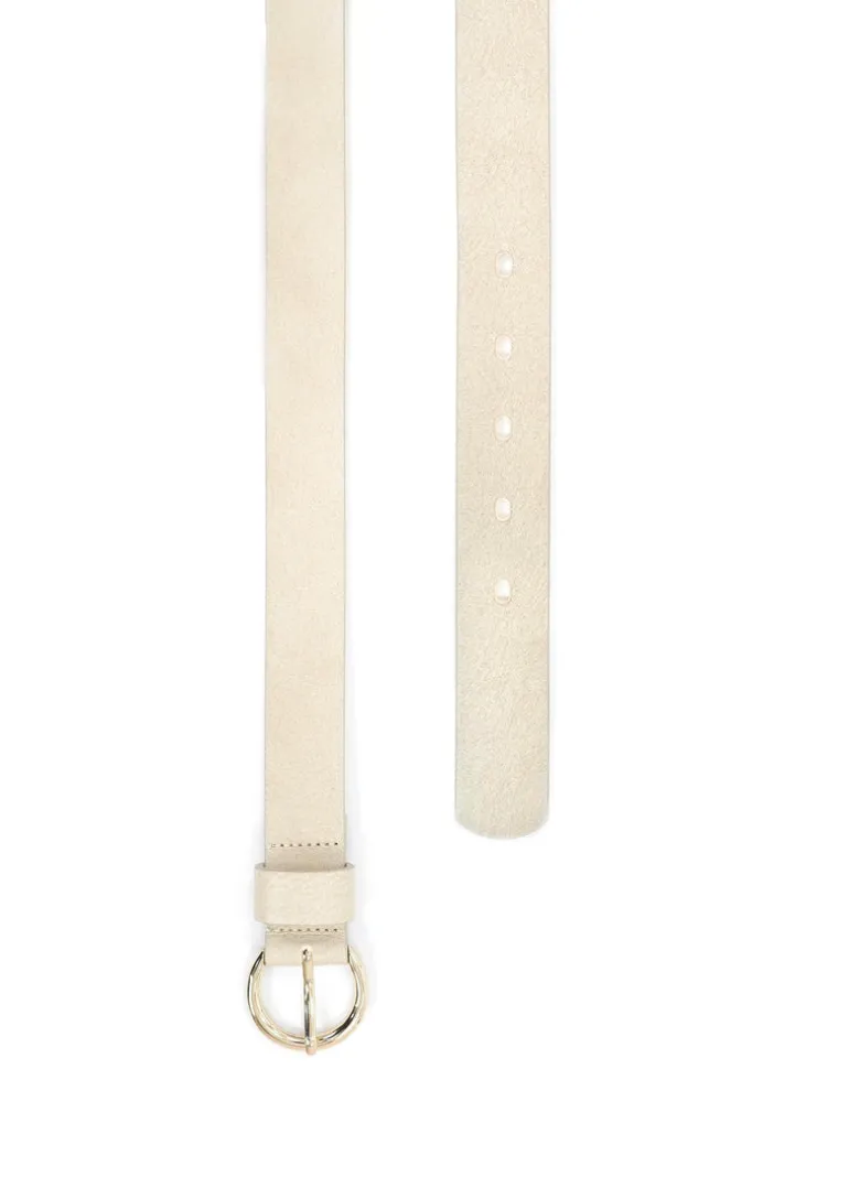Landes - Round Buckle Leather Belt