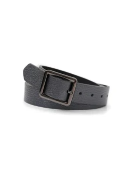 Landes - Small Rectangular Buckle Leather Belt