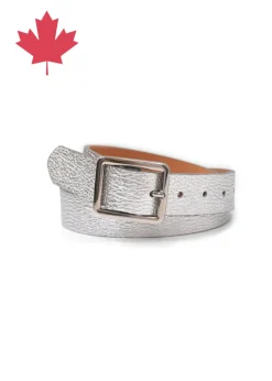 Landes - Small Rectangular Buckle Leather Belt