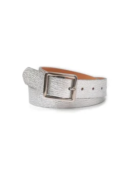 Landes - Small Rectangular Buckle Leather Belt