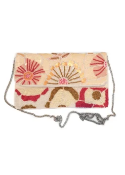 LCD - Floral Beaded Clutch Bag