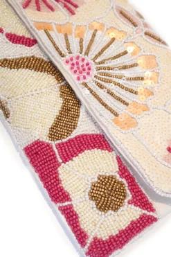 LCD - Floral Beaded Clutch Bag
