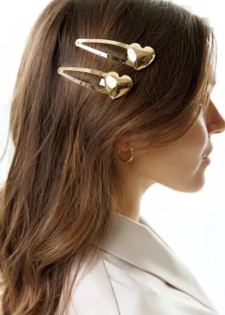 Limlim - Metal Heart Hair Clip