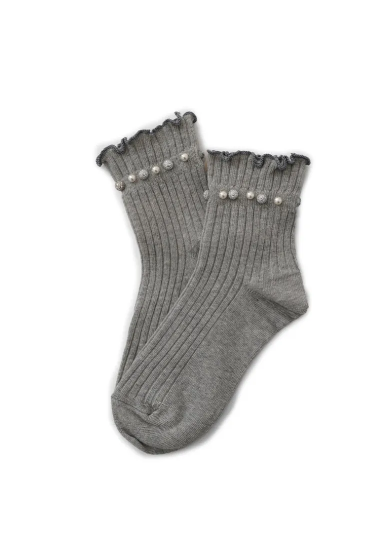 Limlim - Short Frill Crystal Ball Socks