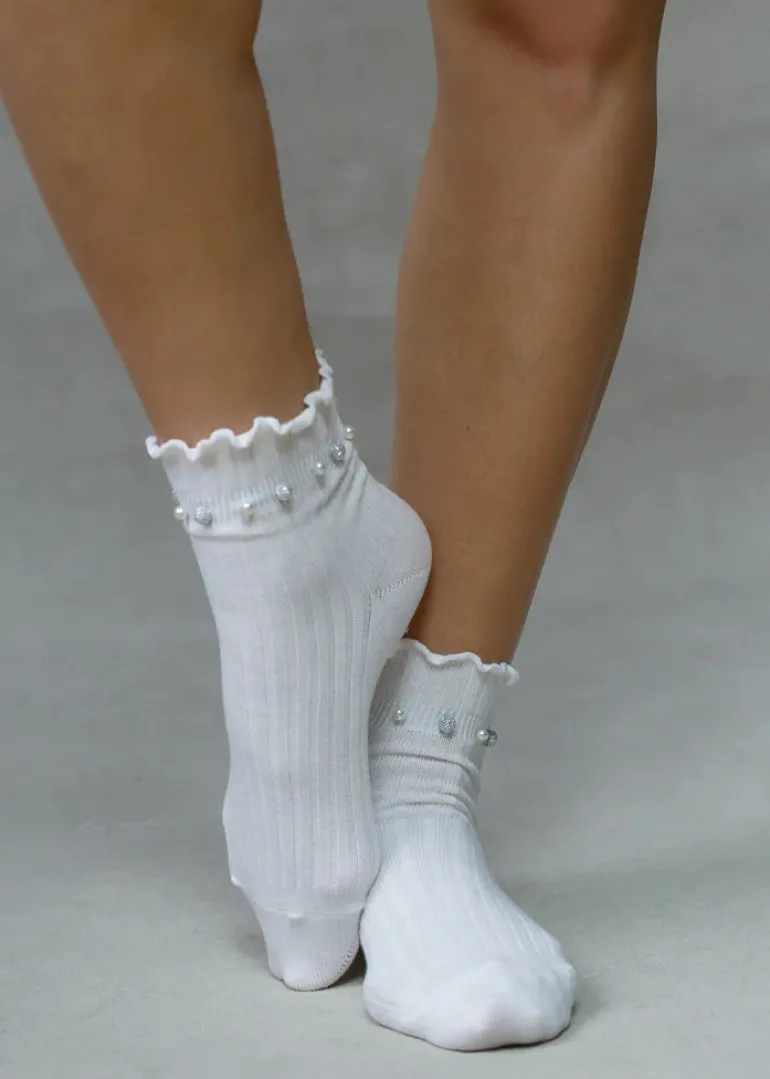 Limlim - Short Frill Crystal Ball Socks