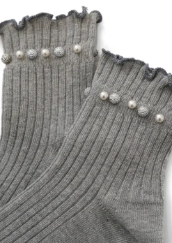 Limlim - Short Frill Crystal Ball Socks