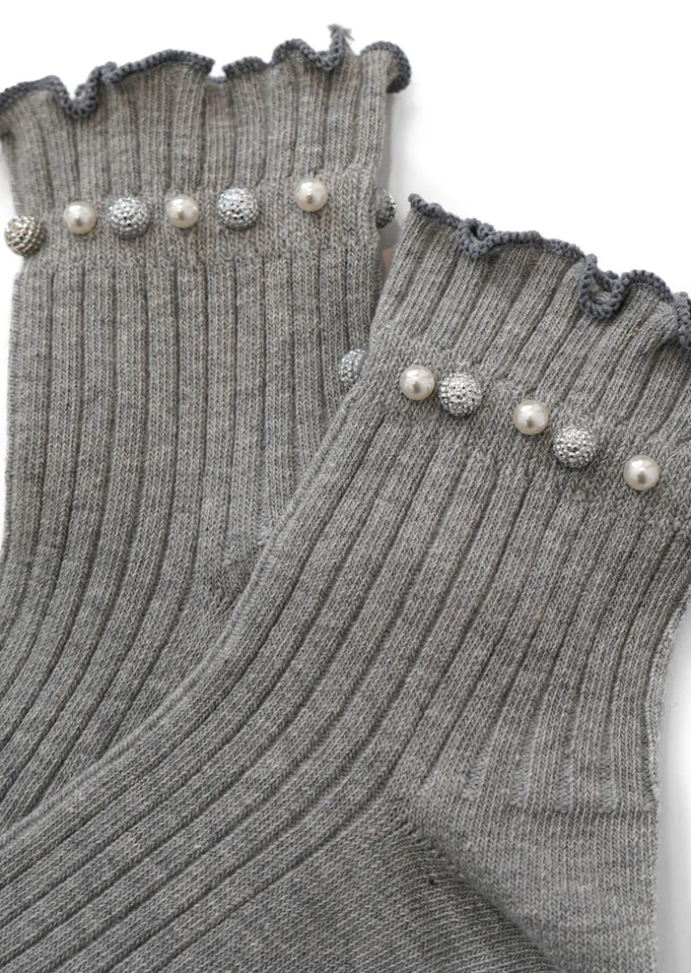 Limlim - Short Frill Crystal Ball Socks