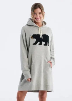 Little Blue House - Black Bear Oversized Hoodie