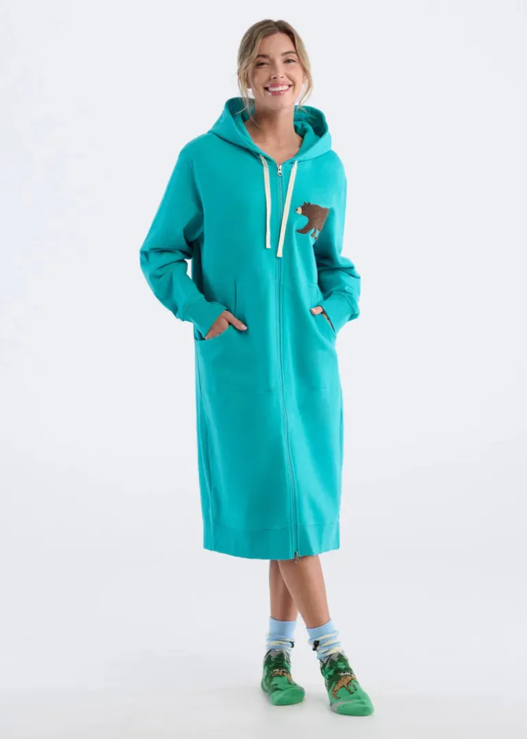 Little Blue House - Brown Bear Full Zip Hoodie