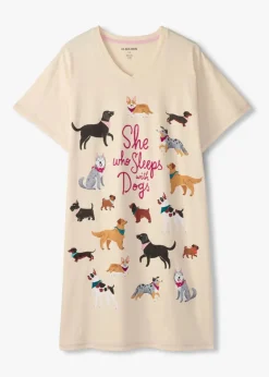 Little Blue House - She Who Sleeps with Dogs Sleepshirt