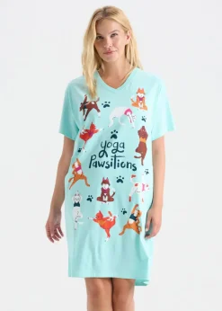 Little Blue House - Yoga Pawsitions Sleepshirt