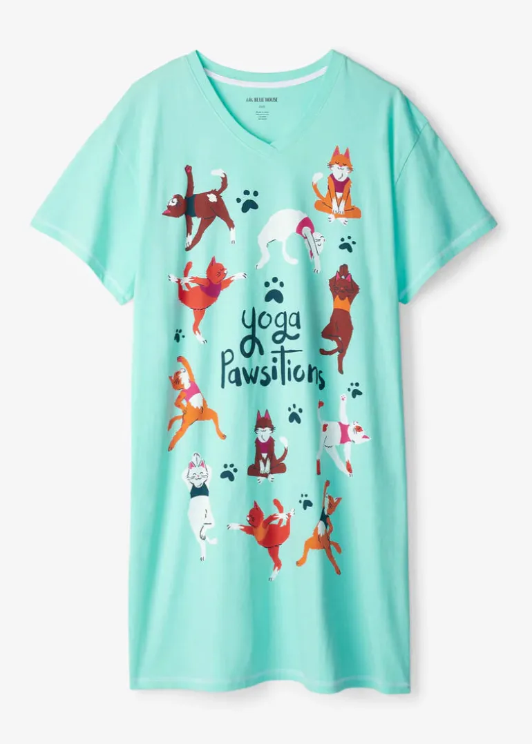 Little Blue House - Yoga Pawsitions Sleepshirt
