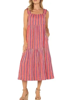 Liverpool - Sleeveless Woven Midi Dress - SALE