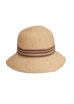 Loevenich - Summer Straw Cloche with Ribbon