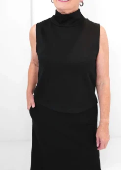 Luxe Modal - Scuba Cowl Neck Sleeveless Top - SALE