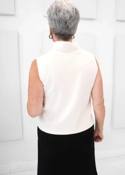 Luxe Modal - Scuba Cowl Neck Sleeveless Top - SALE