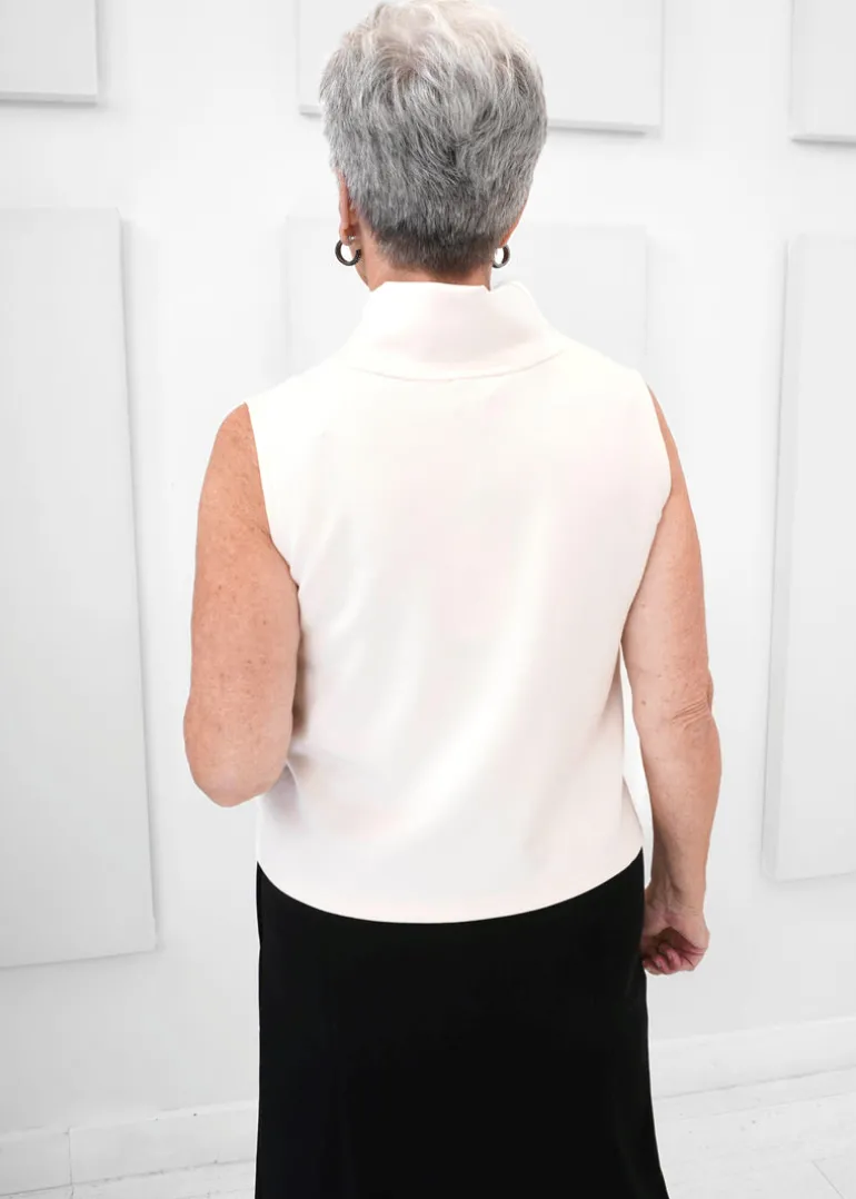 Luxe Modal - Scuba Cowl Neck Sleeveless Top - SALE