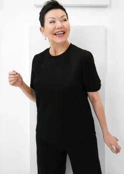 Luxe Modal - Scuba Short Sleeve Top - SALE