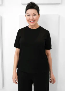 Luxe Modal - Scuba Short Sleeve Top - SALE